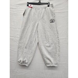 Champion Phys Ed Cropped Baggy Sweatpants Ash Heather Grey CPW253PA07033 Mens M